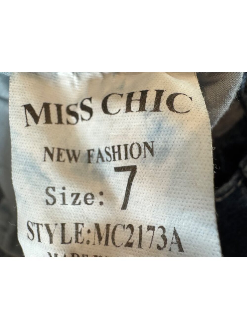 Vintage Y2K Miss Chic Womens Embellished Skinny Jeans Size 7 Blue Denim Style MC - Picture 4 of 6